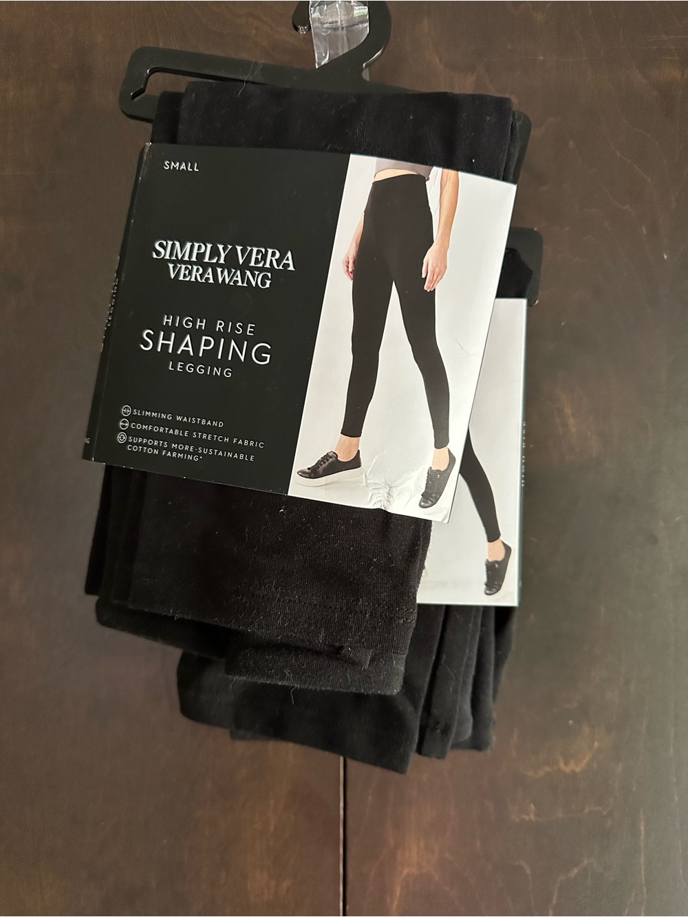 Simply Vera Vera Wang High Rise Shaping Legging - Black - 2 PACK